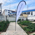 Tsika inobhururuka promnional Banner Tearrop Feather Beach Flag